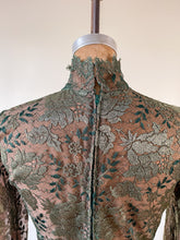 Load image into Gallery viewer, 80s Bob Mackie Emerald Green Lace Velvet Gown | S