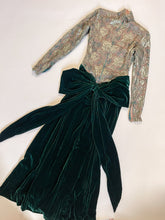 Load image into Gallery viewer, 80s Bob Mackie Emerald Green Lace Velvet Gown | S