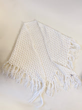 Load image into Gallery viewer, 70s White Acrylic Fringe Poncho | OS
