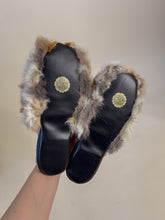 Load image into Gallery viewer, 70s Angora Fur Slippers | Deadstock 9w
