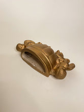 Load image into Gallery viewer, Vintage Baby Cherub Gold Wall Planter
