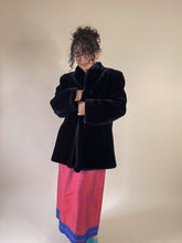 Load image into Gallery viewer, 80s Black Faux Fur Short Coat | M-L
