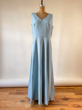 Load image into Gallery viewer, 60s Mr Frank Pale Blue Maxi Dress | L
