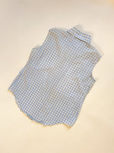 Load image into Gallery viewer, 70s Sears Baby Blue Gingham Shirt | M-L

