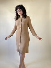 Load image into Gallery viewer, 80s Bill Blass Camel Button Down Dress | S-M
