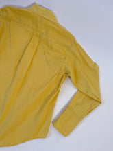 Load image into Gallery viewer, 60s Custom Mustard Yellow Cotton Button Down | M
