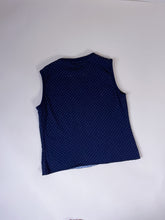 Load image into Gallery viewer, St John Blue Dot Sweater Tank | S-M
