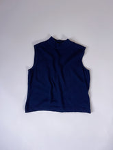 Load image into Gallery viewer, 90s St John Navy Mock Neck Tank | S-M
