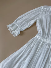 Load image into Gallery viewer, Antique White Long Sleeve Edwardian Lawn Dress | XS-S

