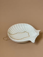 Load image into Gallery viewer, 1980s Ceramic White Seashell Dish
