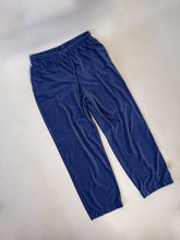 Load image into Gallery viewer, 90s Blue Velour Drawstring Lounge Pants | L-XL
