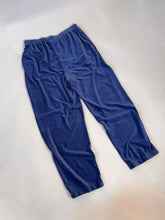 Load image into Gallery viewer, 90s Blue Velour Drawstring Lounge Pants | L-XL
