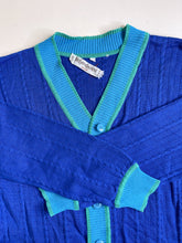 Load image into Gallery viewer, 80s Yves Saint Laurent Colorblock Cardigan | S
