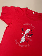 Load image into Gallery viewer, 80s Snoopy Wayne Hall Rocks Red Tee

