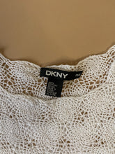 Load image into Gallery viewer, DKNY White Crochet Tee | XS-S
